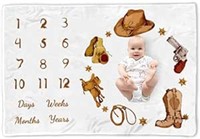 Baby Monthly Milestone Blanket-60"x40"