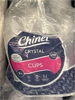 Chinet crystal cups 9 oz 100 ct