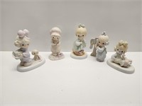 LOT OF 5 PRECIOUS MOMENTS FIGURINES