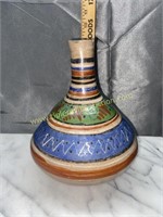 Clay pottery vase