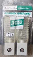 Two Pack of Automatic Night Lights