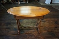 Nice Oval Oak Table with Drawer