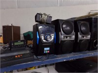 Blue tooth stereo, speakers and scanner