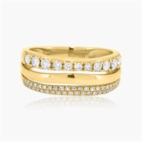 14K YELLOW GOLD 0.75CT DIAMOND RING