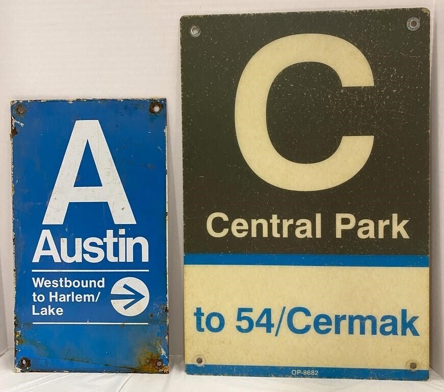 Two CTA or Railroad Signs