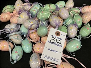 COLLECTION OF MINI EASTER EGGS HANGING DECOR