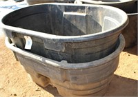 Rubber Maid 100 gal Tubs (2)