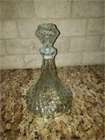 Beautiful pressed glass decanter