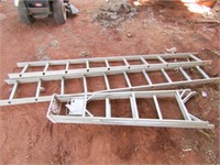 Aluminum Step Ladder & 2- 10 ft ladder sections