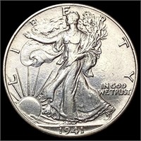 1941 Walking Liberty Half Dollar CHOICE AU