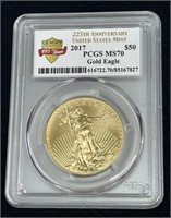 2017 1-Oz Fine Gold Eagle $50 Coin.