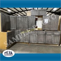 42" 10PC Manatee Gray Kitchen Cabinet Set CRN