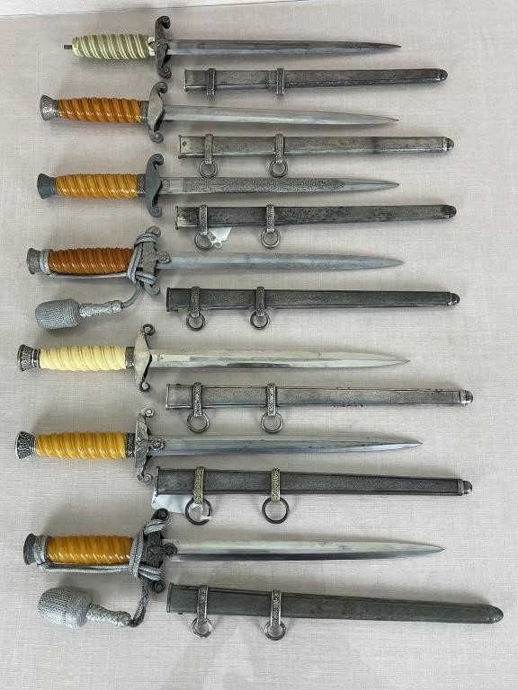 Assortment of WW2 German Military Dress Daggers