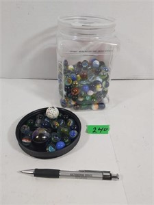 Jar of marbles (Good selection)