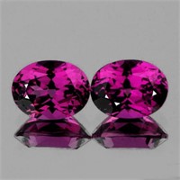 Natural Magenta Purple Rhodolite Garnet Pair -Untr