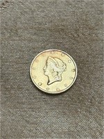 1849 $1 GOLD LIBERTY COIN