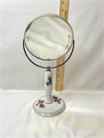 Vintage Floral Table Mirror