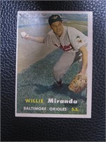 1957 TOPPS #151 WILLIE MIRANDA ORIOLES VINTAGE