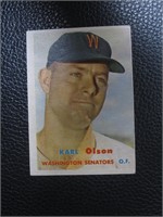 1957 TOPPS #153 KARL OLSON SENATORS VINTAGE