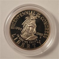1989 Bicentennial of Congress Commemorative 1/2 $