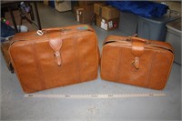 Brown Leather Suitcases