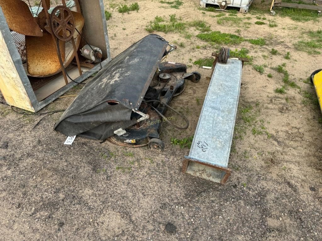 Silo Chute , mower Deck, Sweeper Cover