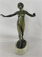 Eugene Wagner Nude Bronze Sculpture of a Woman