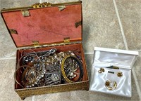 Estate Jewelry w/Ornate Box See Photos for