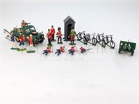 (14 PC) LEAD SOLDIERS, TRUCK