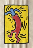 Drawing on paper ,Keith Haring