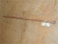 Metal Bar w/ Pry End 52" L (Rock Bar?)