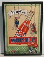 Whistle Soda Cardboard Framed