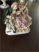 Antique Meissen Courting Couple Germany