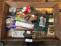 Lot of Old Fishing Supplies - Hooks - Etc.