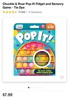 POP IT TOY QTY 12 (NEW)