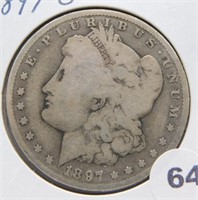 1897-O Morgan Silver Dollar.