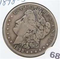1898-S Morgan Silver Dollar.
