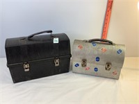 Vtg Metal Lunchbox & Plastic Aladdin Lunchbox