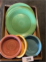 Fiesta Ware (3) Plates & (3) Bowls