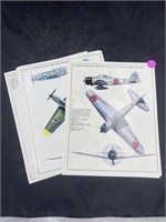 8 Pages Of Military Airplanes