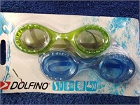 Child's 2 Pk Dolfino Goggles