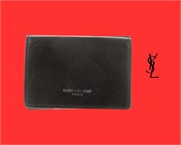 YVES SAINT LAURENT Wallet Black Leather