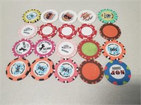 20 Large Casino Chips