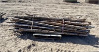 Pallet of Unskinned Poles 8-10ft