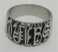 Vintage Silver Ring - Maker Signed “AV”, Size 12,