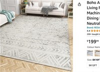 Boho Area Rug 8x10 Carpet Rugs for Living Room