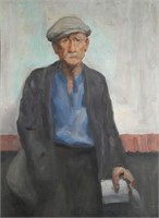 PIERRE VILLAIN Painting Old Man