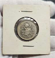 1952 Mexico Silver 25 Centavos 30% Silver