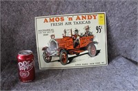 REPOP "AMOS AND ANDY" TIN SIGN