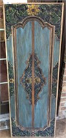 MOROCCAN WOOD PANEL REFURBISHED WALL HANGING